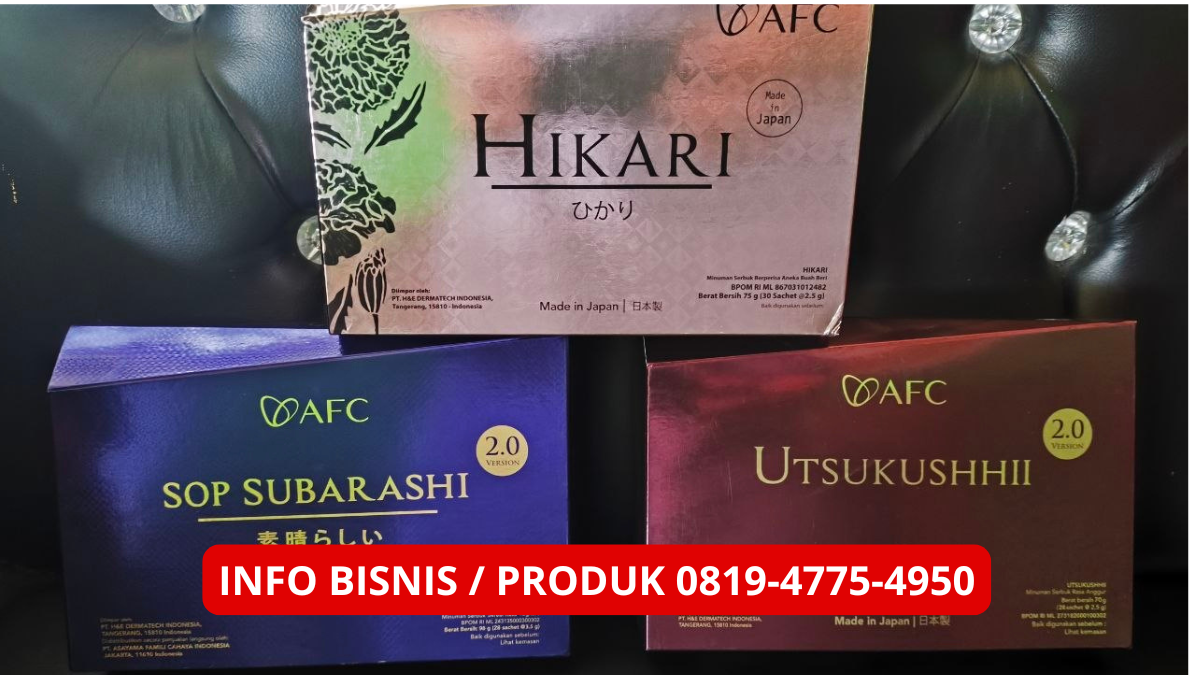 Distributor SOP Subarashi Asli: Tempat Jual Produk AFC Jepang dan Cara Membelinya